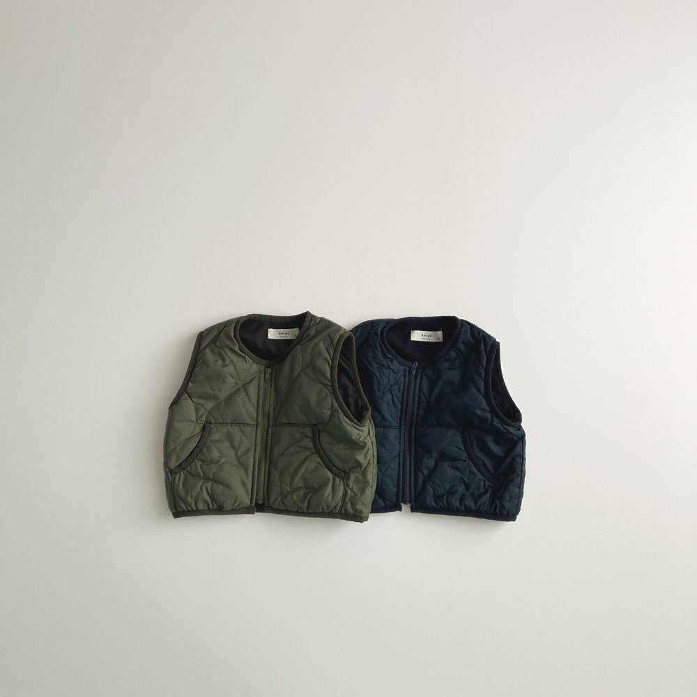 Toddler F25 Quilted Zip Vest (1 - 6y) - 2 Colors kids outfit