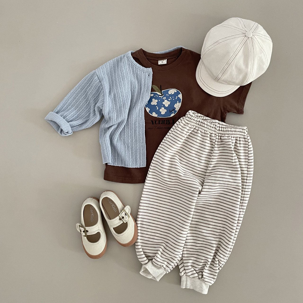 Toddler F25 Ribbed Long Sleeve Cardigan (1 - 7y) - 2 Colors kids outfit