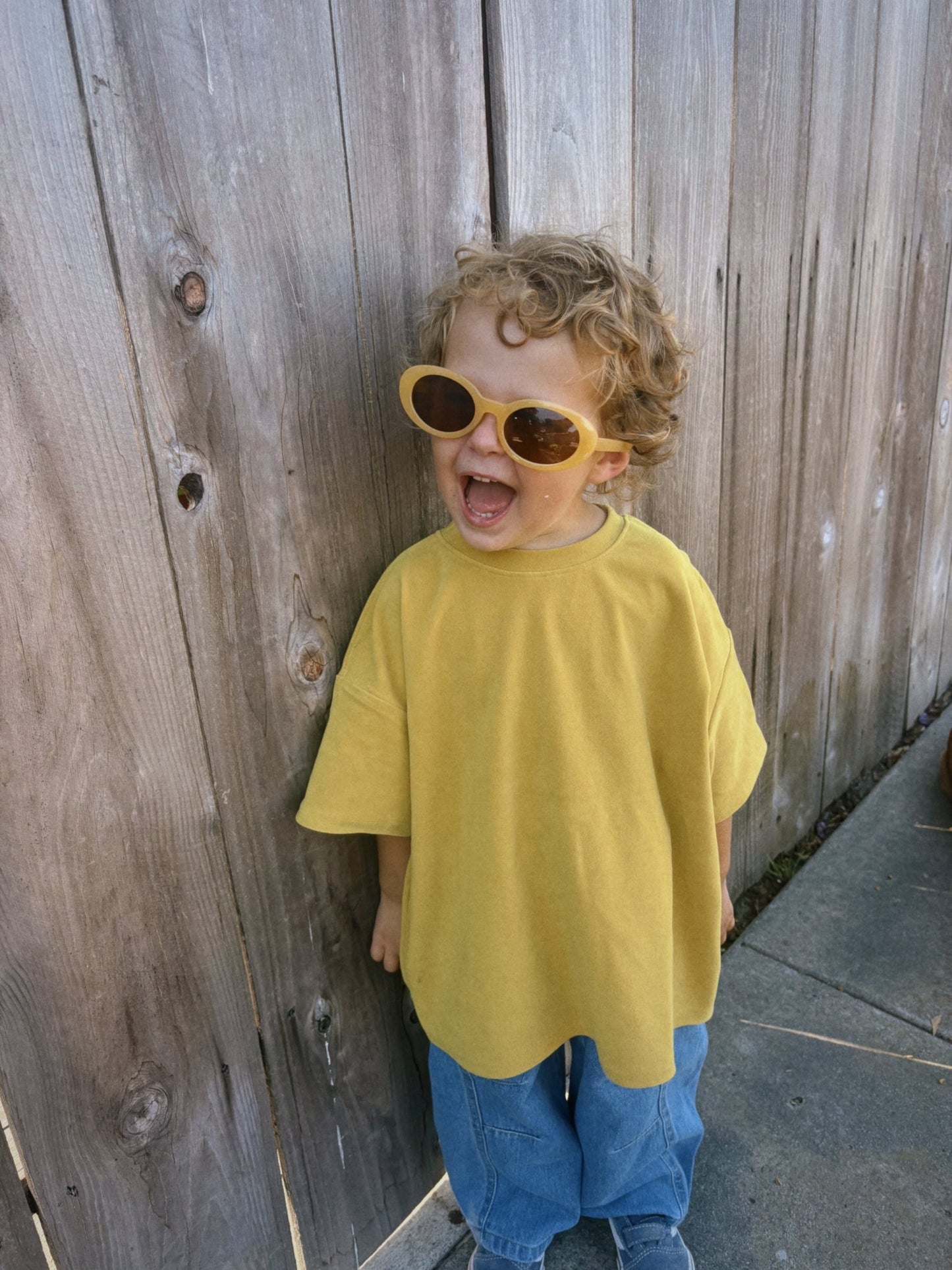 Toddler F25 Short Sleeve Loose Fit Top (18m - 8y) - 3 Colors kids outfit