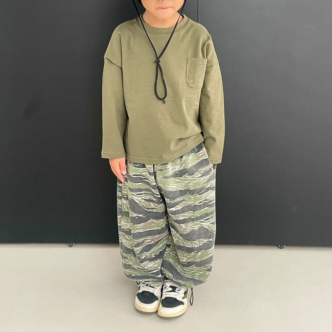 Toddler F25 Slit Hem Long Sleeve Top (3 - 7y) - 2 Colors kids outfit
