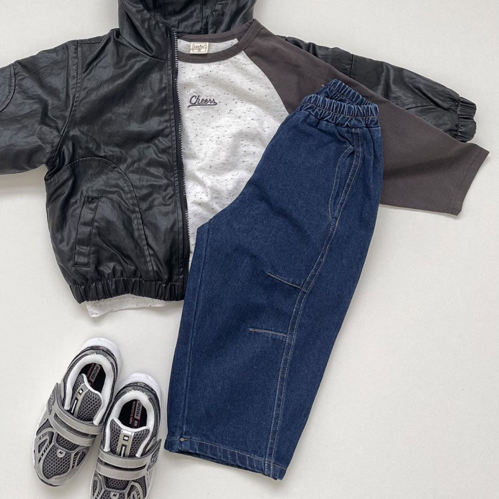Toddler F25 Stitch Detail Denim Pull - on Pants (1 - 7y) - 2 Colors kids outfit