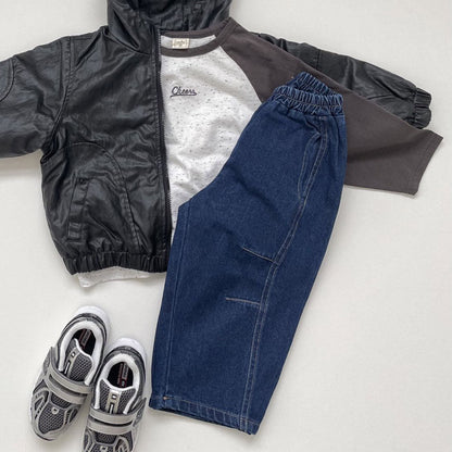 Toddler F25 Stitch Detail Denim Pull - on Pants (1 - 7y) - 2 Colors kids outfit