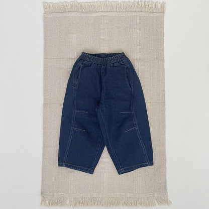 Toddler F25 Stitch Detail Denim Pull - on Pants (1 - 7y) - 2 Colors kids outfit