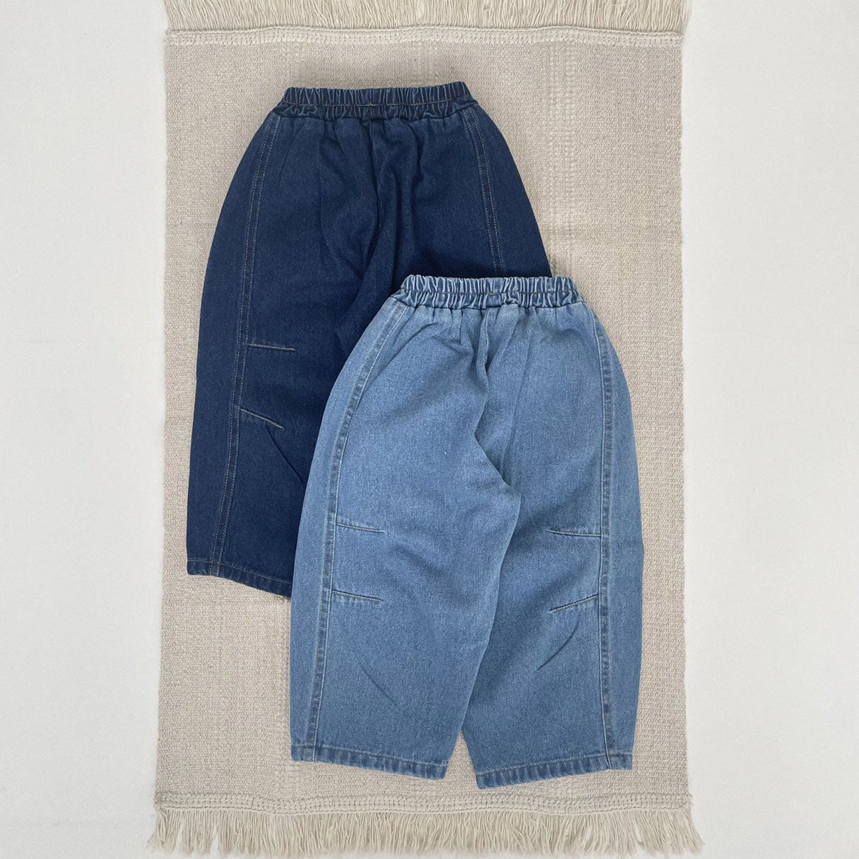 Toddler F25 Stitch Detail Denim Pull - on Pants (1 - 7y) - 2 Colors kids outfit