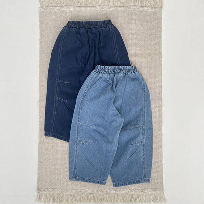Toddler F25 Stitch Detail Denim Pull - on Pants (1 - 7y) - 2 Colors kids outfit