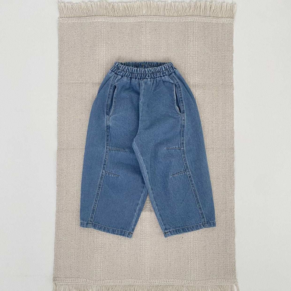 Toddler F25 Stitch Detail Denim Pull - on Pants (1 - 7y) - 2 Colors kids outfit