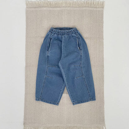 Toddler F25 Stitch Detail Denim Pull - on Pants (1 - 7y) - 2 Colors kids outfit