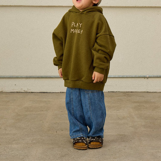 Toddler F25 Stitch Detail Pocket Denim Pants (2 - 8y) - Denim kids outfit