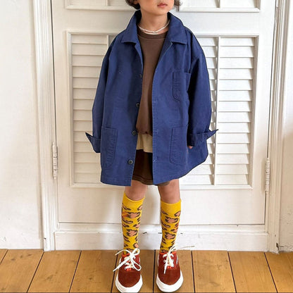Toddler F26 3 Pocket Work Jacket (3-10y) - Blue kids outfit