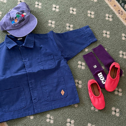 Toddler F26 3 Pocket Work Jacket (3-10y) - Blue kids outfit