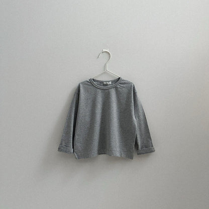 Toddler F26 Basic Single Stitch Long Sleeve Top (2-9y) - 2 Colors kids outfit