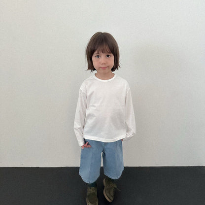 Toddler F26 Basic Single Stitch Long Sleeve Top (2-9y) - 2 Colors kids outfit