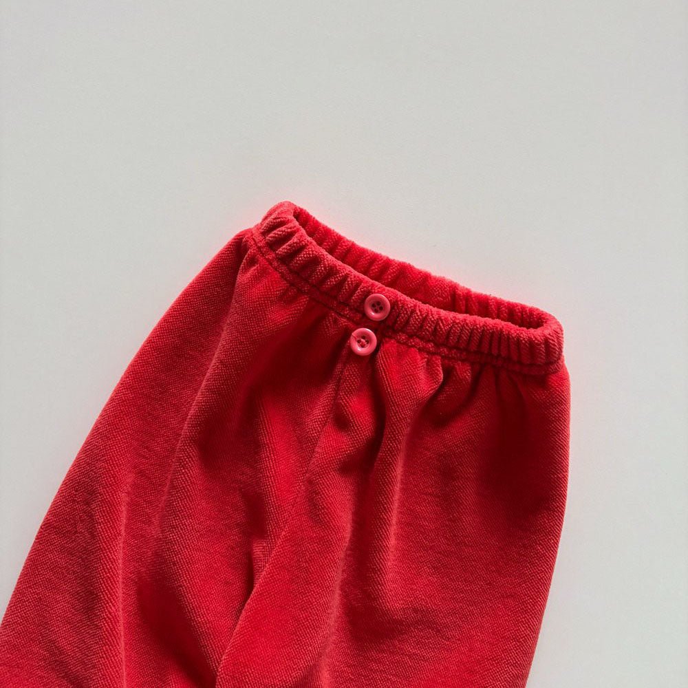 Toddler F26 Button Front Velour Jogger Pants (1-6y) - 4 Colors kids outfit