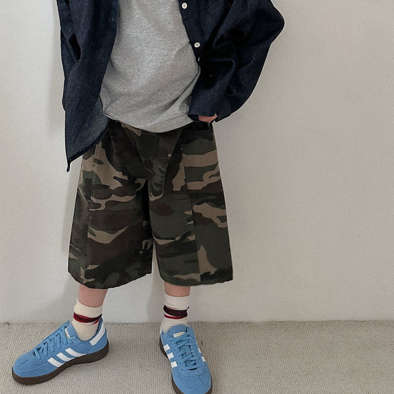 Toddler F26 Camouflage Bermuda Pants (2-9y) - Camouflage kids outfit