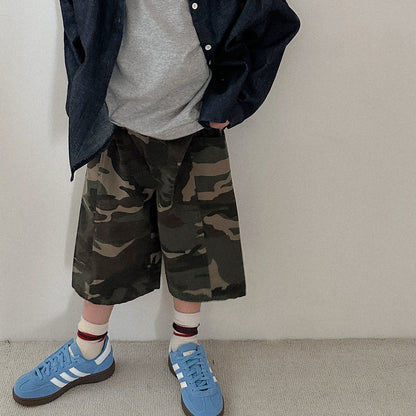 Toddler F26 Camouflage Bermuda Pants (2-9y) - Camouflage kids outfit