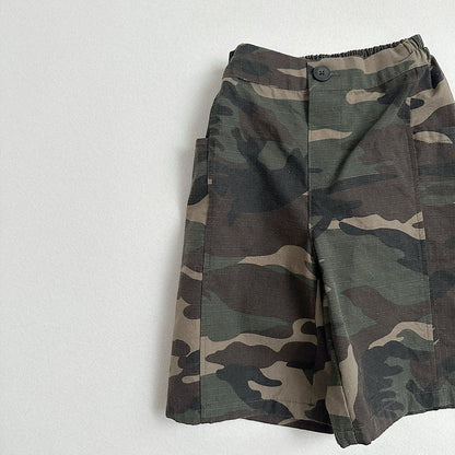 Toddler F26 Camouflage Bermuda Pants (2-9y) - Camouflage kids outfit