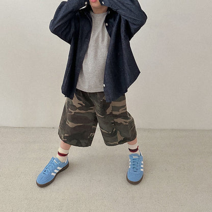 Toddler F26 Camouflage Bermuda Pants (2-9y) - Camouflage kids outfit