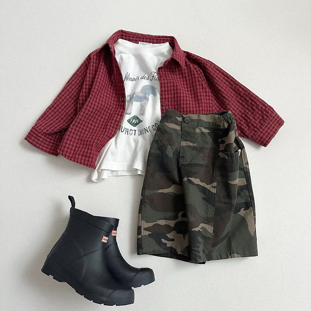 Toddler F26 Camouflage Bermuda Pants (2-9y) - Camouflage kids outfit