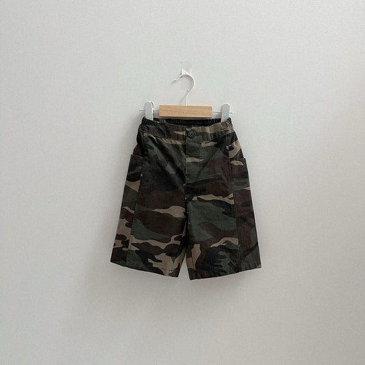 Toddler F26 Camouflage Bermuda Pants (2-9y) - Camouflage kids outfit