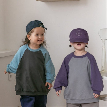 Toddler F26 Colorblock Raglan Long Sleeve Top (2-8y) - 2 Colors kids outfit