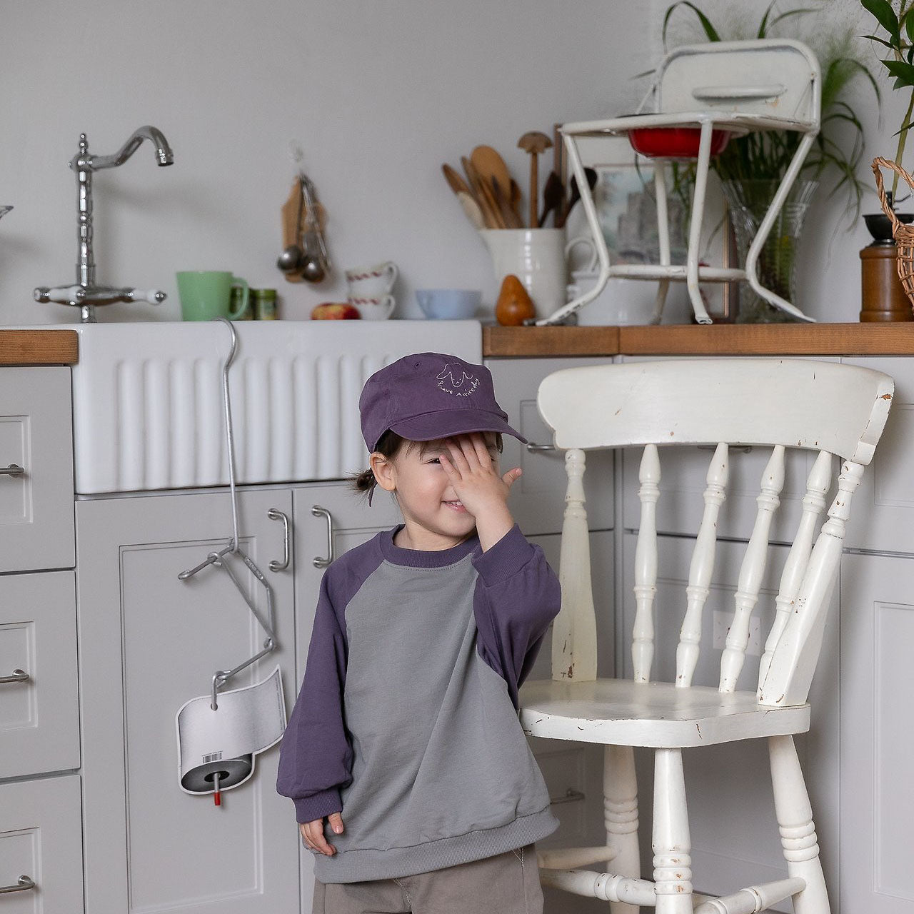 Toddler F26 Colorblock Raglan Long Sleeve Top (2-8y) - 2 Colors kids outfit