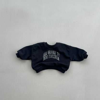 Toddler F26 Glory Long Sleeve Sweatshirt (4m-6y, mom) - 2 Colors kids outfit
