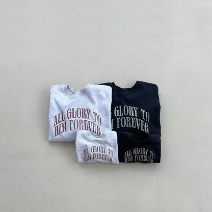 Toddler F26 Glory Long Sleeve Sweatshirt (4m-6y, mom) - 2 Colors kids outfit