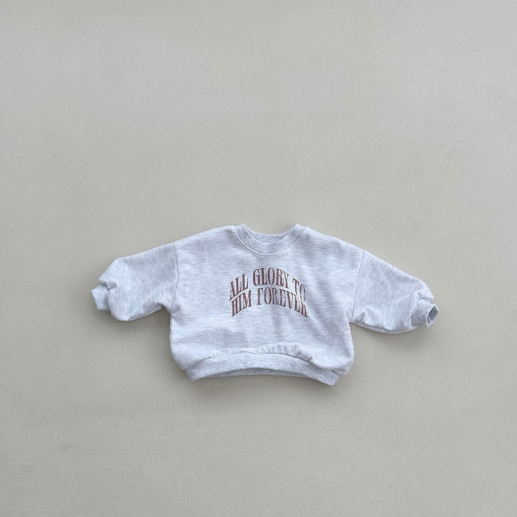 Toddler F26 Glory Long Sleeve Sweatshirt (4m-6y, mom) - 2 Colors kids outfit