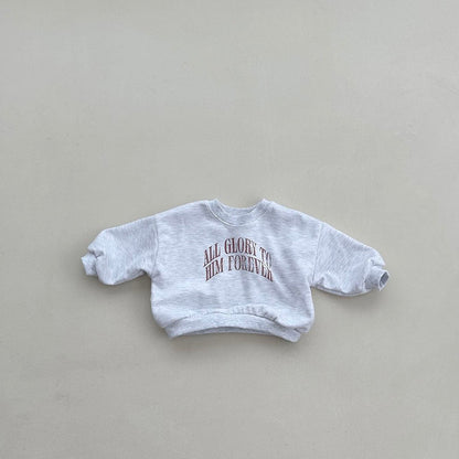 Toddler F26 Glory Long Sleeve Sweatshirt (4m-6y, mom) - 2 Colors kids outfit