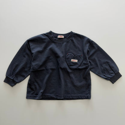 Toddler F26 Heart Pocket Long Sleeve Top (3-10y) - 3 Colors kids outfit