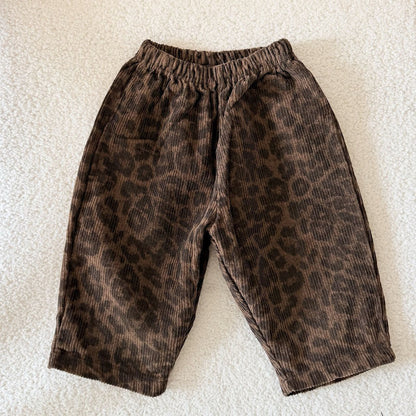 Toddler F26 Leopard Corduroy Pull-On Pants (1-7y) - 2 Colors kids outfit