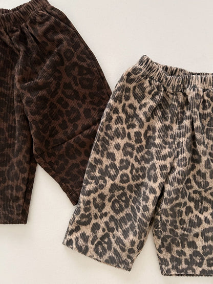 Toddler F26 Leopard Corduroy Pull-On Pants (1-7y) - 2 Colors kids outfit