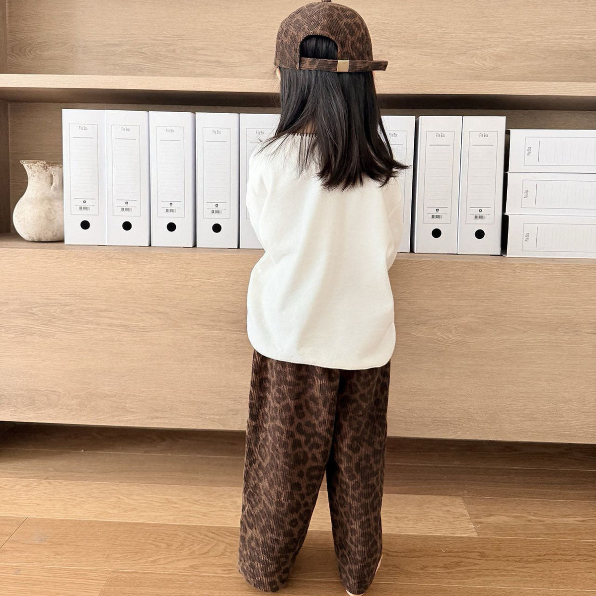 Toddler F26 Leopard Corduroy Pull-On Pants (1-7y) - 2 Colors kids outfit