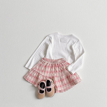 Toddler F26 Pointelle Long Sleeve Top (2-9y) - 3 Colors kids outfit