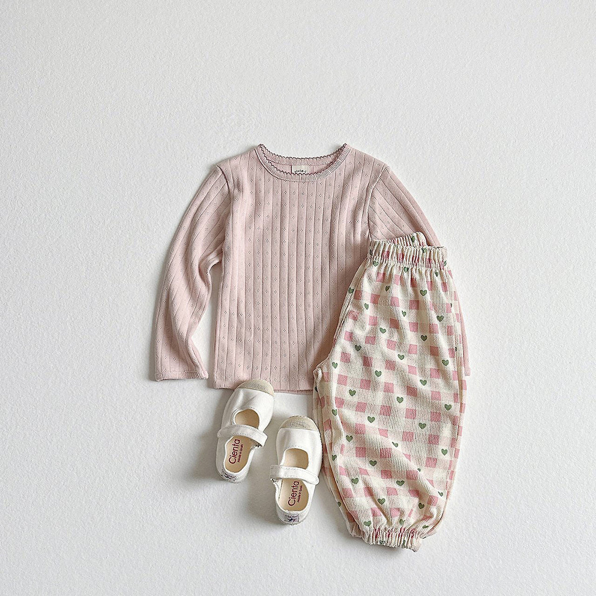 Toddler F26 Pointelle Long Sleeve Top (2-9y) - 3 Colors kids outfit