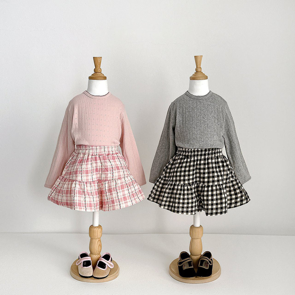 Toddler F26 Pointelle Long Sleeve Top (2-9y) - 3 Colors kids outfit