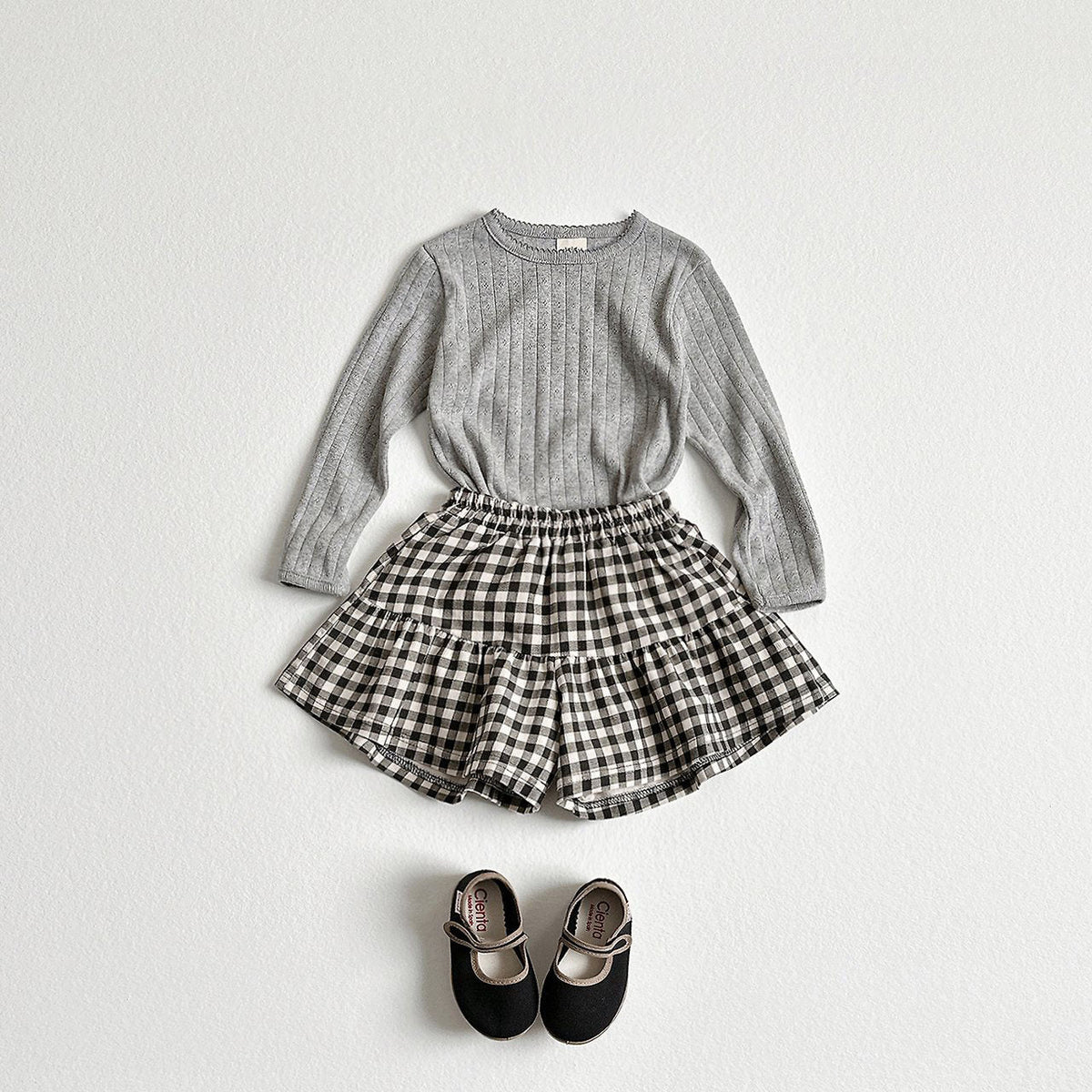 Toddler F26 Pointelle Long Sleeve Top (2-9y) - 3 Colors kids outfit