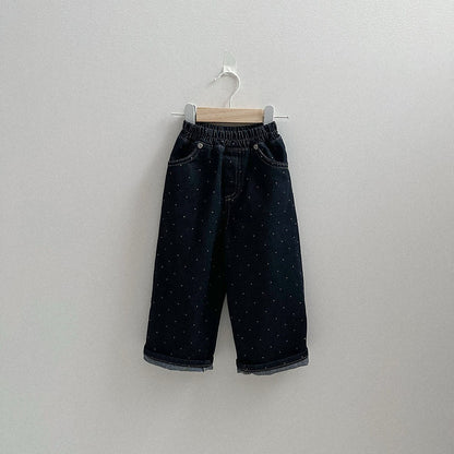 Toddler F26 Polka Dot Denim Pants (2-9y) - 2 Colors kids outfit