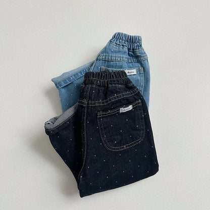 Toddler F26 Polka Dot Denim Pants (2-9y) - 2 Colors kids outfit