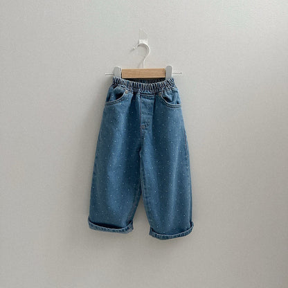 Toddler F26 Polka Dot Denim Pants (2-9y) - 2 Colors kids outfit