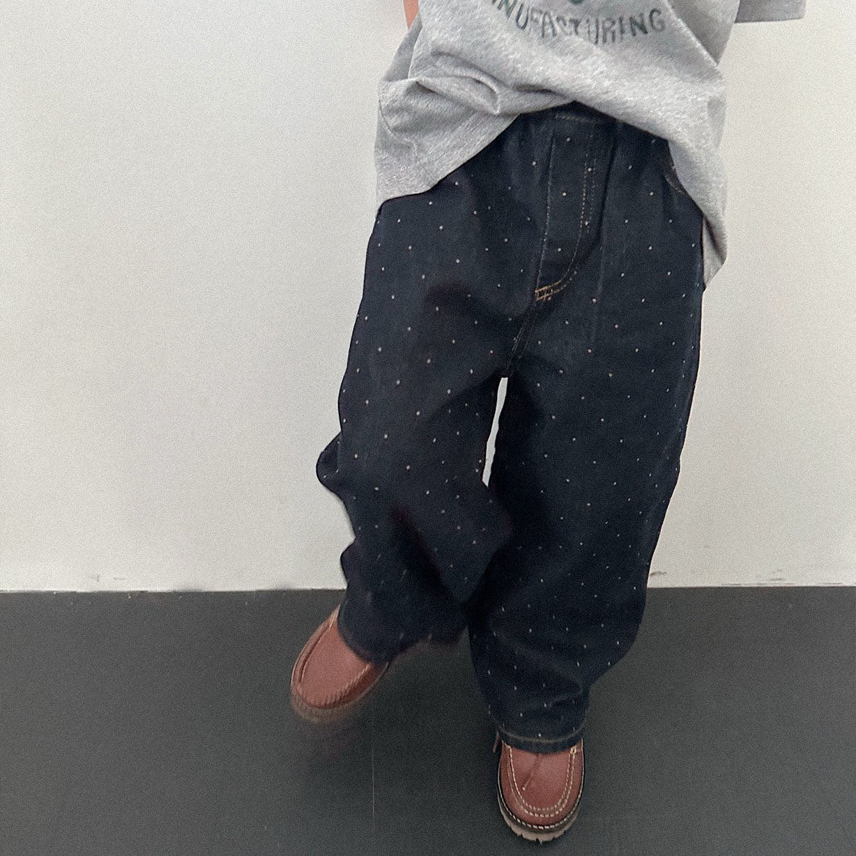 Toddler F26 Polka Dot Denim Pants (2-9y) - 2 Colors kids outfit