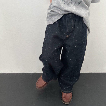 Toddler F26 Polka Dot Denim Pants (2-9y) - 2 Colors kids outfit