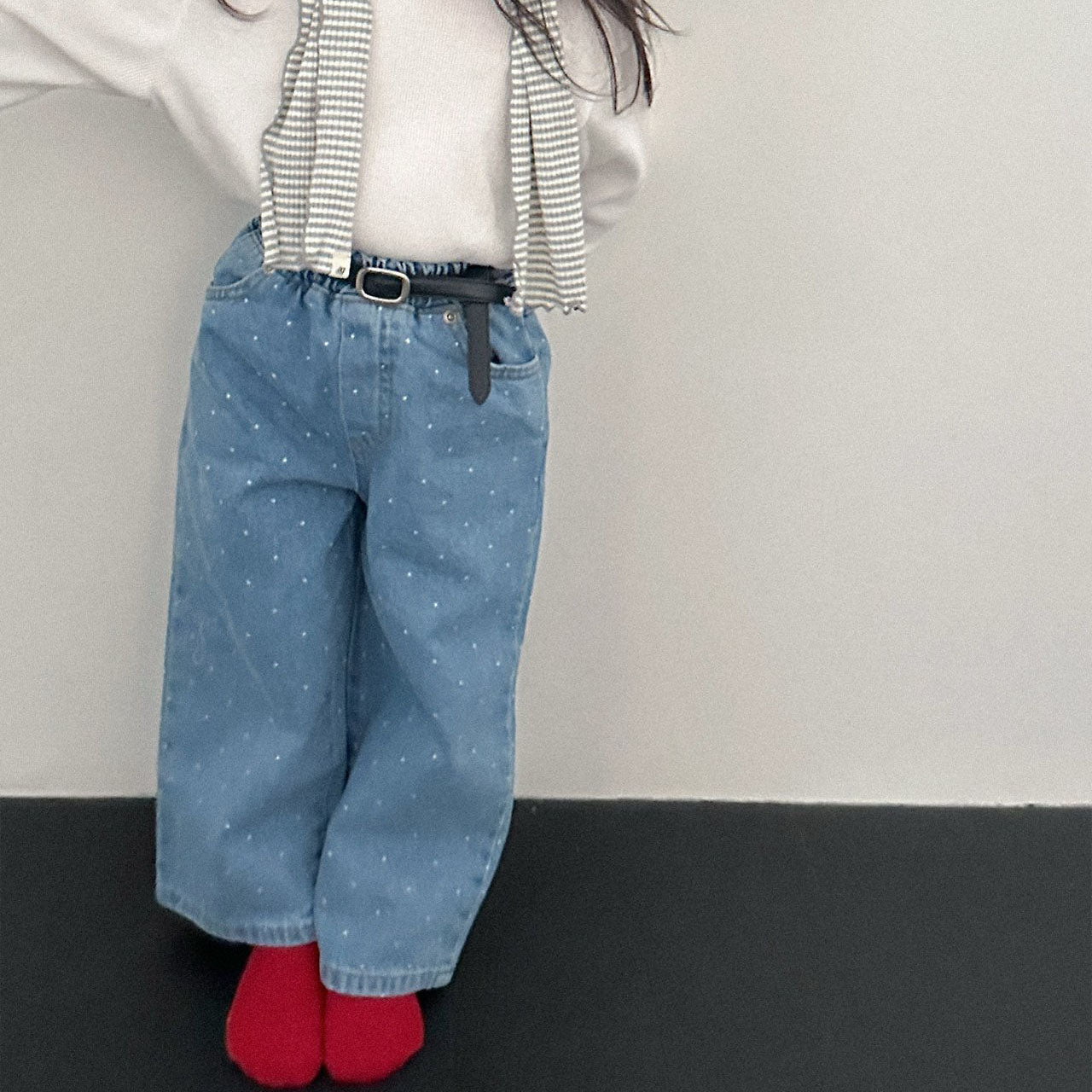 Toddler F26 Polka Dot Denim Pants (2-9y) - 2 Colors kids outfit