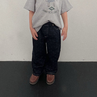 Toddler F26 Polka Dot Denim Pants (2-9y) - 2 Colors kids outfit