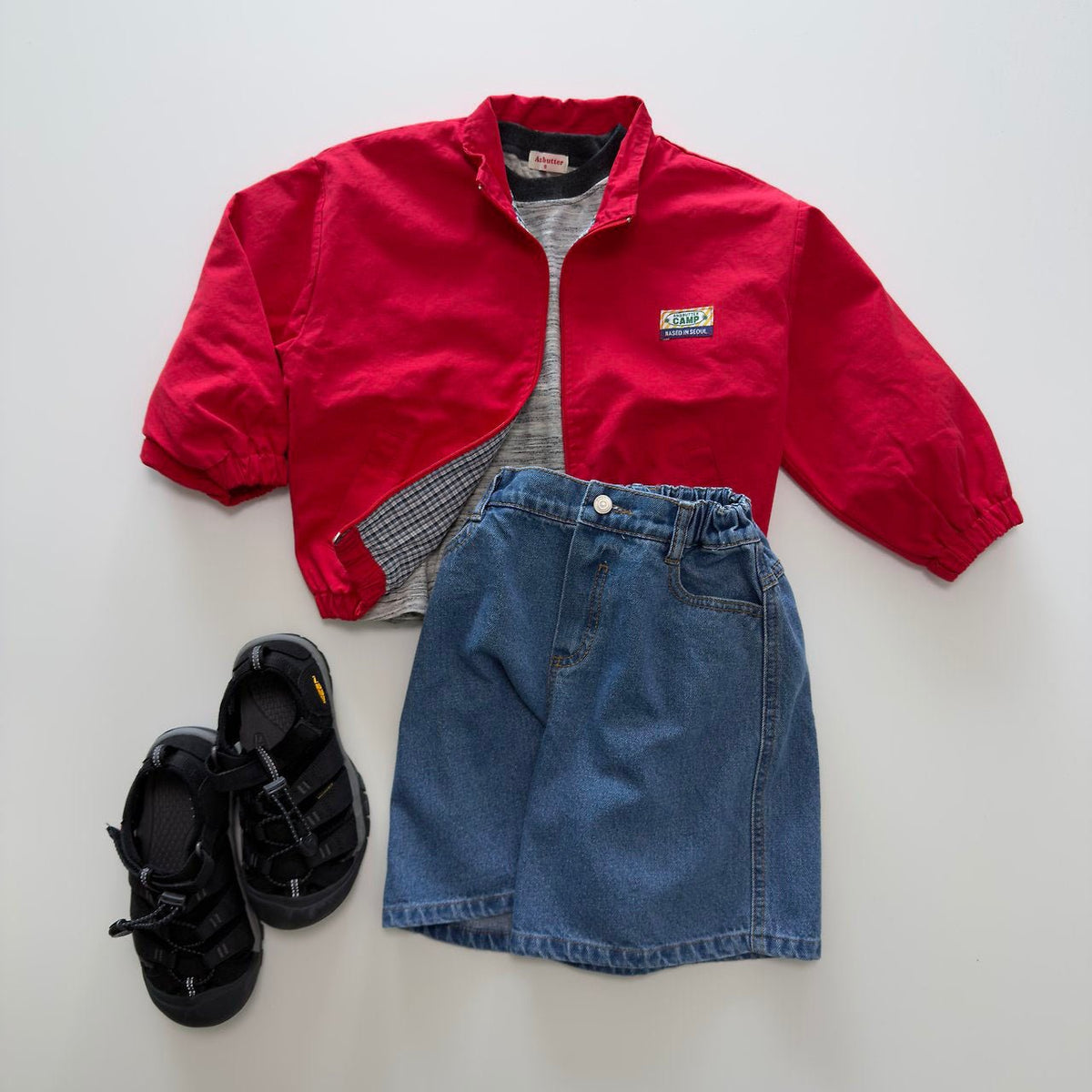 Toddler F26 Reversible Mock Neck Zip Up Jacket (3-10y) - 2 Colors kids outfit