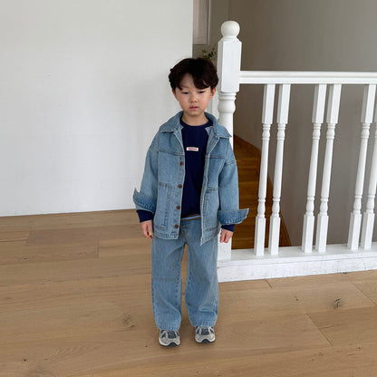 Toddler F26 RIbbed Denim Pull-On Pants (12m-9y) - 2 Colors kids outfit