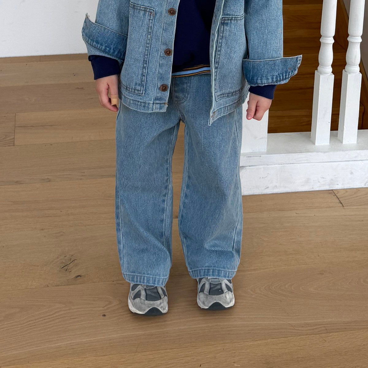 Toddler F26 Ribbed Denim Trucker Jacket (12m-9y) - 2 Colors kids outfit