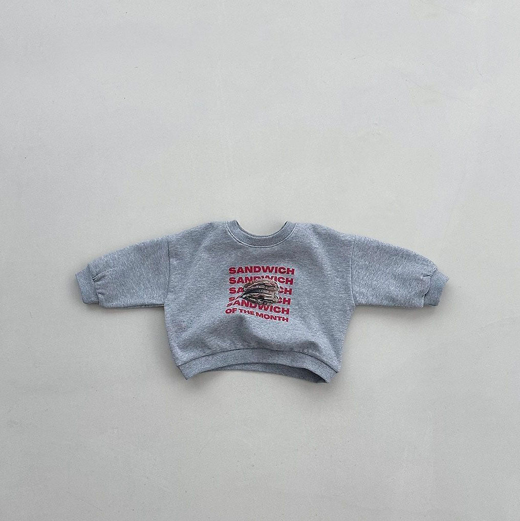 Toddler F26 Sandwich Long Sleeve Sweatshirt (4m-6y) - 2 Colors kids outfit