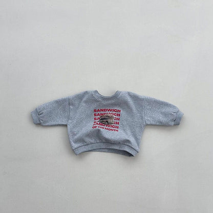 Toddler F26 Sandwich Long Sleeve Sweatshirt (4m-6y) - 2 Colors kids outfit