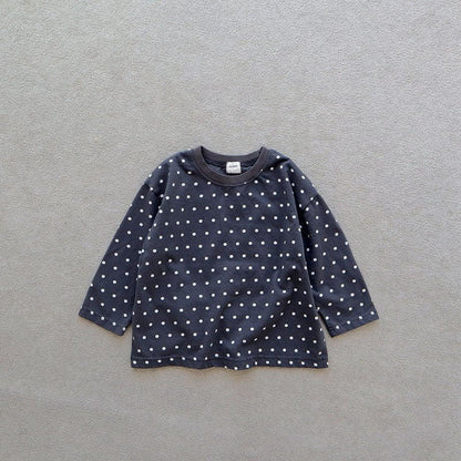 Toddler F26 Stella Polka Dot Long Sleeve Top (1-7y) - 2 Colors kids outfit